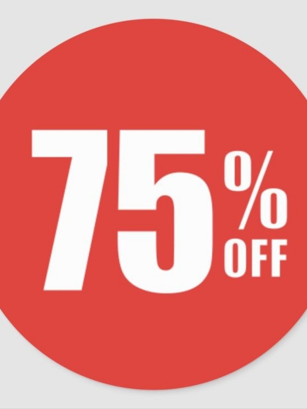 75 Off Sale